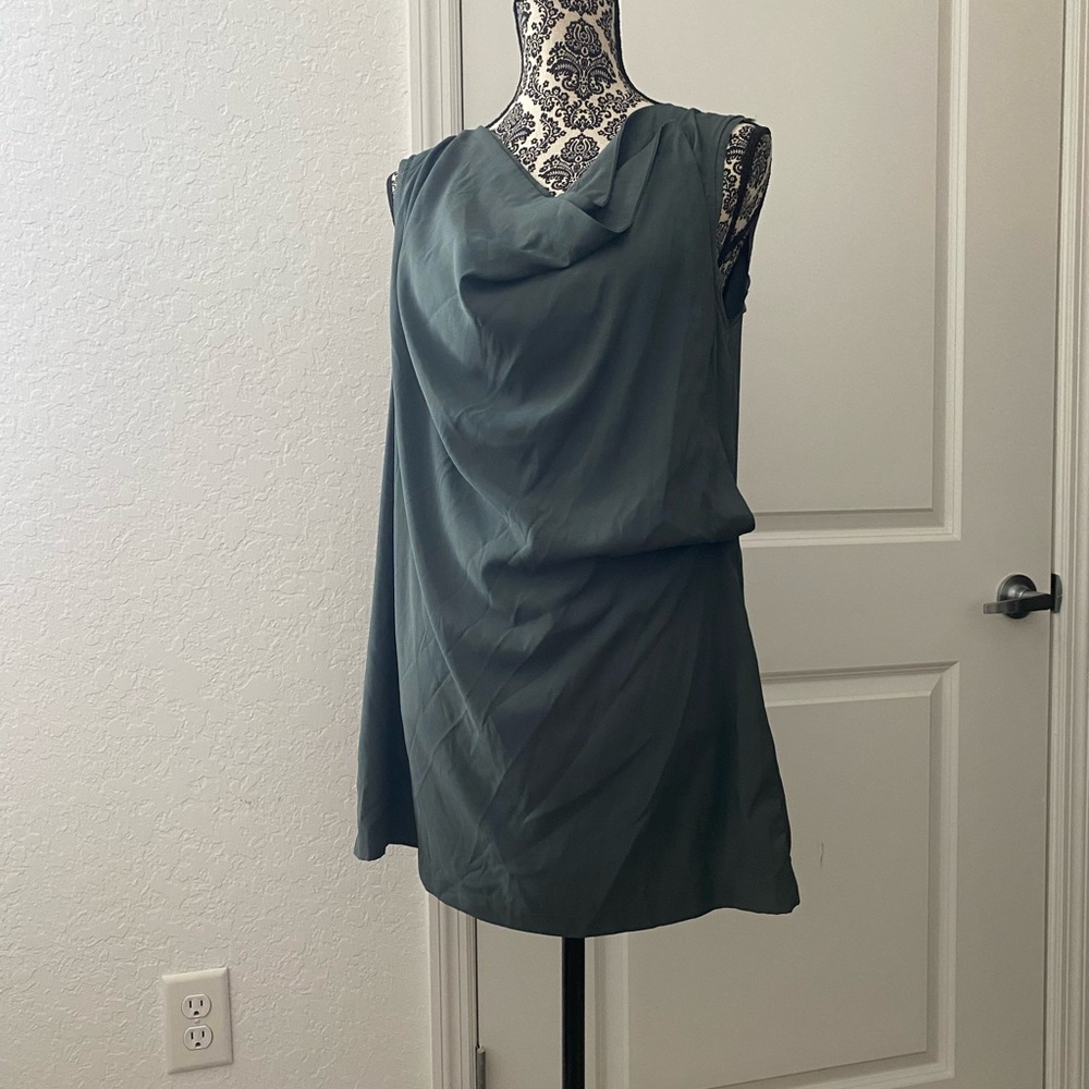 Simply Vera Vera Wang Forest Green Blouse